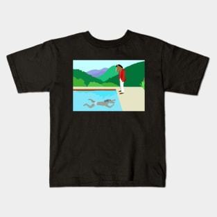 Minimal Horseman Kids T-Shirt